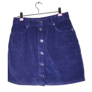 ASOS Design Corduroy Mini Skirt in Blue Size 6